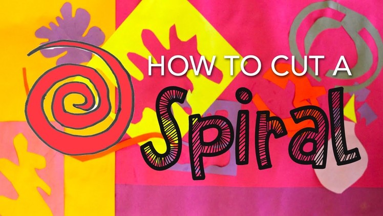 Kid's Art Tip: How to Cut Spirals