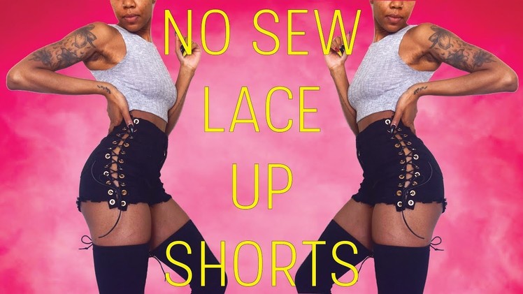 Lace Up Shorts | No Sew