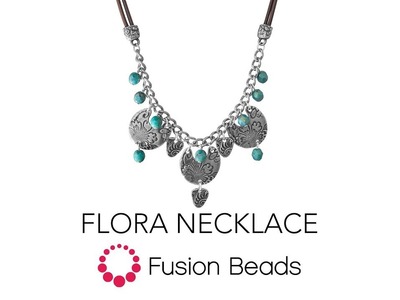 Learn how to create the Flora Necklace by Fusion Beads