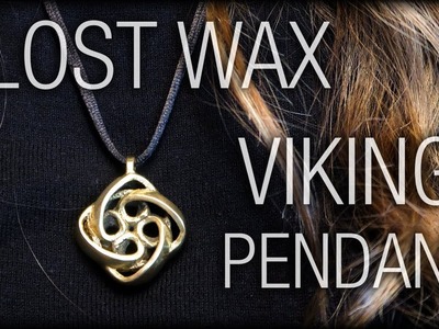 Lost Wax Vikings Pendant Brass Cast