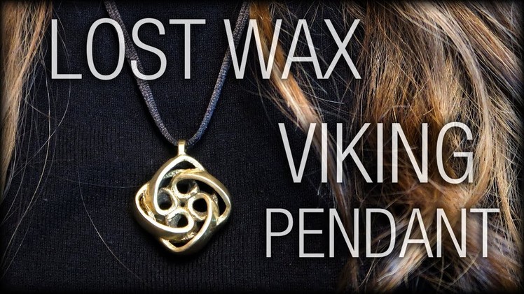 Lost Wax Vikings Pendant Brass Cast