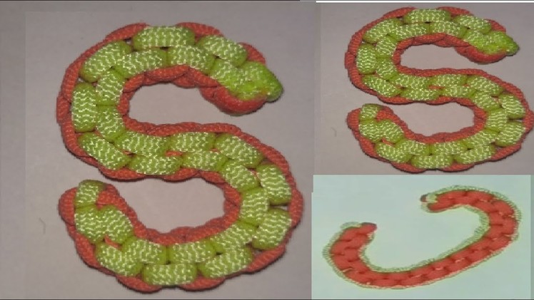 Make any letter(Alphabet) from Paracord.Macrame