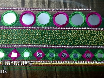 Mirror work blouses designs | basic embroidery stitches | simple blouse designs 2018
