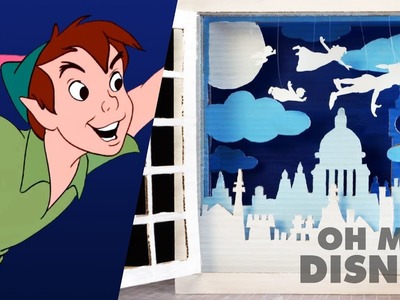 Peter Pan Cardboard Shadow Box Art | Sketchbook by Oh My Disney