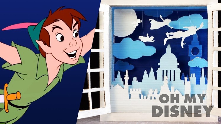 Peter Pan Cardboard Shadow Box Art | Sketchbook by Oh My Disney
