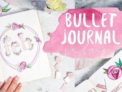 PLAN WITH ME | February 2018 Bullet Journal Setup by TEA&TWIGS