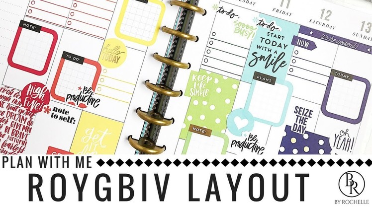 Plan with Me: ROYGBIV Layout | Plans by Rochelle