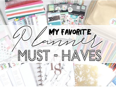 PLANNER NEWBIE?! Here's My Favorite Planner Must Haves + Essentials !! Planner, Stickers & More!