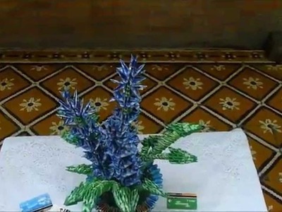 Planta y flores - Origami 3d