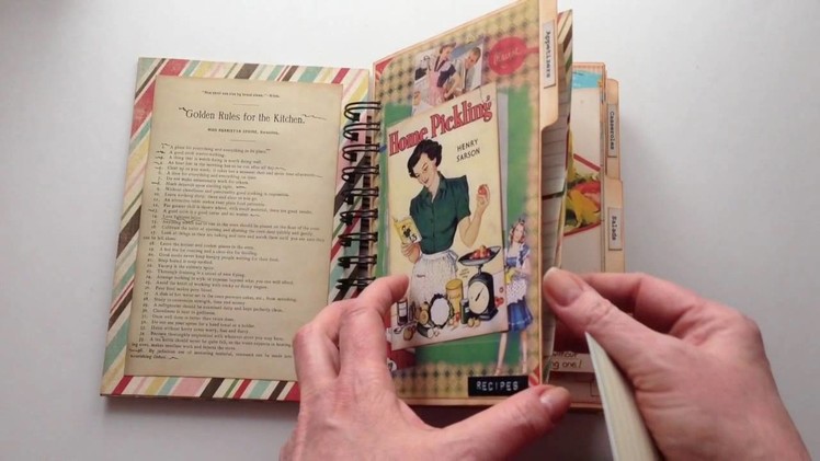 Retro Recipe Book - Guest DT project for Ivy Shutters