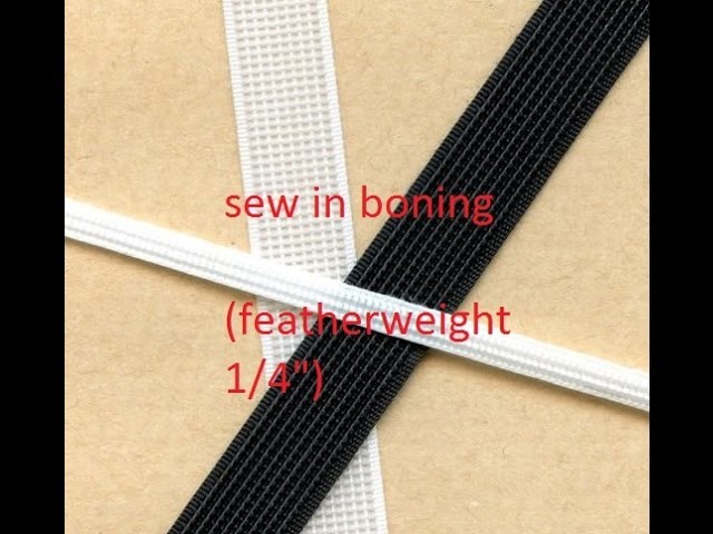 Sew in Boning, Boning installation EASY and ACCURATE