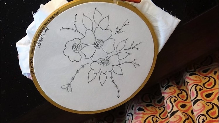 Simple and beautiful easy embroidery drawing designs
