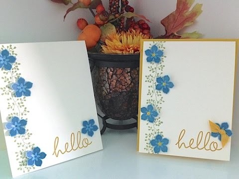 Simply Simple FLASH CARD 2.0 - Hello Cascading Flowers Card by Connie Stewart