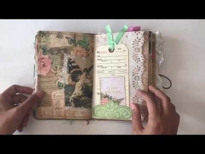 SOLD ????????: Fairy Garden Journal (Calico Collage)