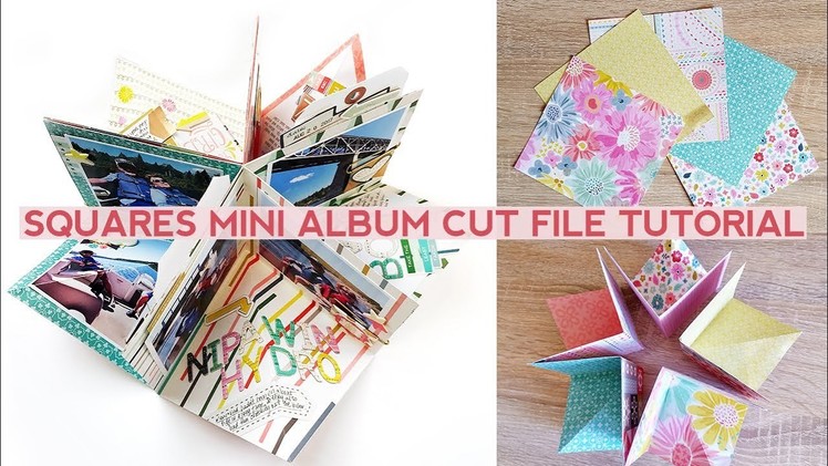 Squares Mini Album Cut File Tutorial