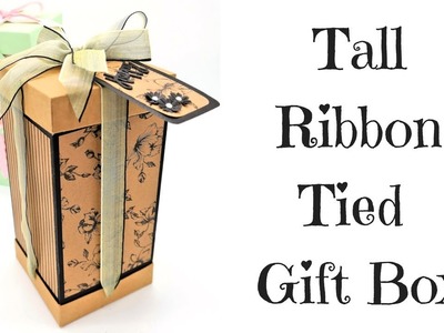 Tall Ribbon Tied Gift Box