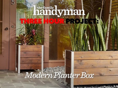 Three Hour Project: Stylish Modern Planter Box