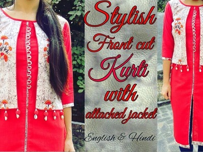 Trending jacket kurti cutting and stitching