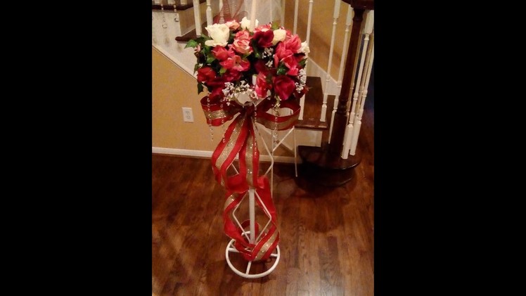 Valentine's 2018 Day Faux Flower Wedding Pedestal Arrangement