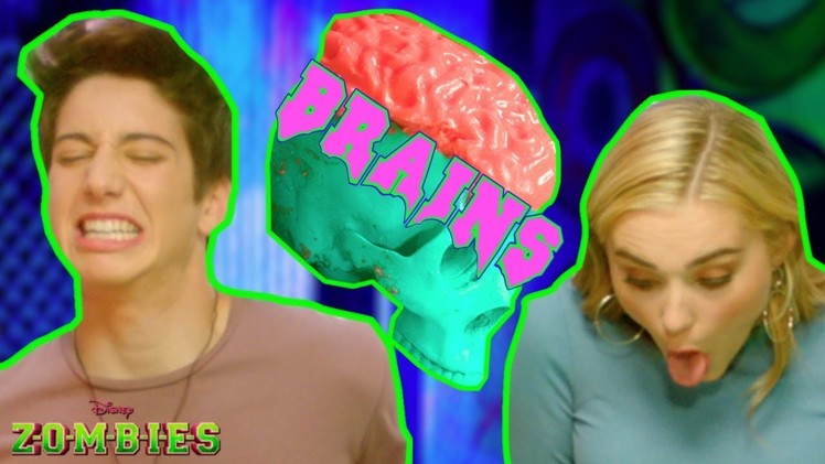 Zombie Brain Food Challenge ???? | ZOMBIES | Disney Channel