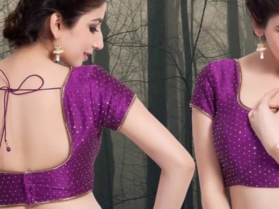 10 AMAZING DESIGNER BLOUSES , Latest Fancy Front and Back Side Blouse Designs