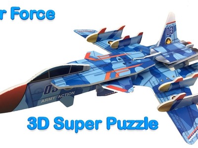 3D Puzzle DIY, Assembly the 3D Air Force Army Action