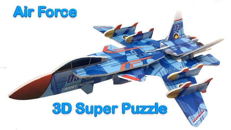 3D Puzzle DIY, Assembly the 3D Air Force Army Action