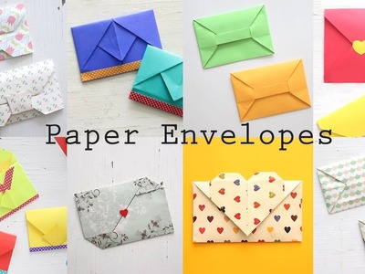 8 Easy Paper Envelopes | DIY Origami Tutorial | Ventuno Art
