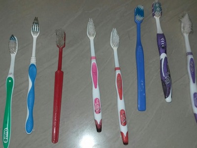 Best out of waste.How to reuse waste toothbrush. Waste material craft(57)