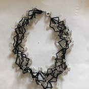 Black Trans Beads Necklace