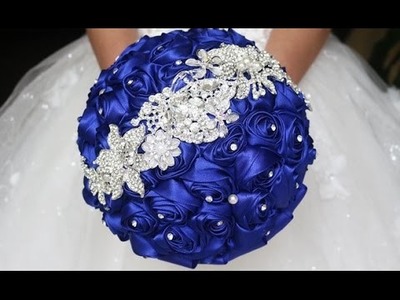Blue Rose Wedding Bouquet