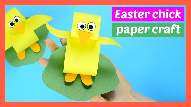 Construction Paper Chick Easter Craft for Kids