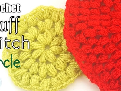 Crochet Beginners Puff Stitch (DETAILED) CIRCLE  ☆Handsthatrockcrochet