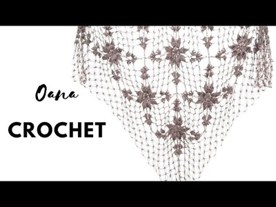 Crochet Fancy shawl by Oana