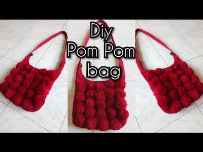 CROCHET How To #crochet this  Red Pom Pom purse Tutorial #1 LEARN CROCHET