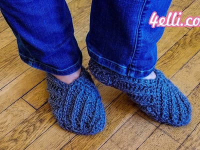 Crochet Royal Slippers Tutorial (EN)