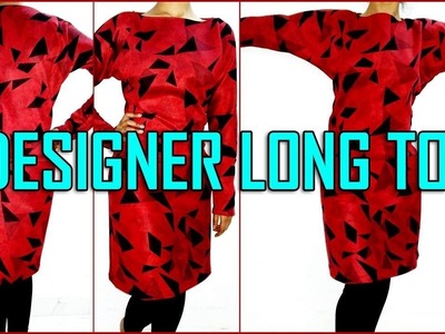 Designer Long Top Cutting And Stitching | DIY - Tailoring With Usha