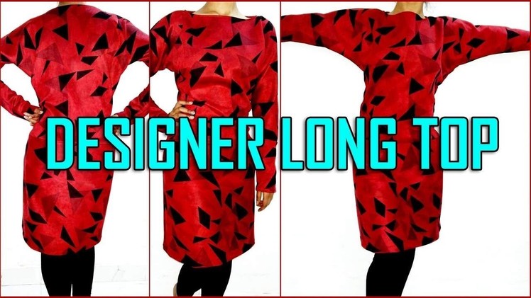 Designer Long Top Cutting And Stitching | DIY - Tailoring With Usha