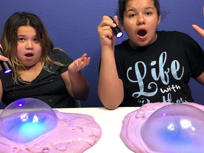 DIY 2 GALLONS OF COLOR CHANGING LASER SLIME - MAKING 2 GALLONS OF UV SLIME