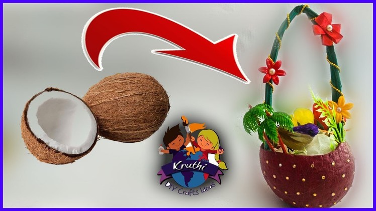 DIY | Bird Nest Making || Coconut Shell Craft Making | Best out of waste | Coconut Shell Craft ideas
