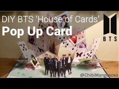 DIY BTS 'House of Cards' inspired pop up card