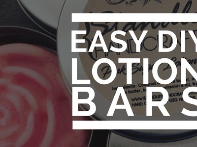 DIY Easy Massage Bars or Lotion Bars