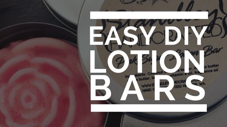 DIY Easy Massage Bars or Lotion Bars