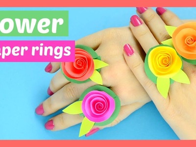 DIY Flower Paper Rings Spring Craft for Kids