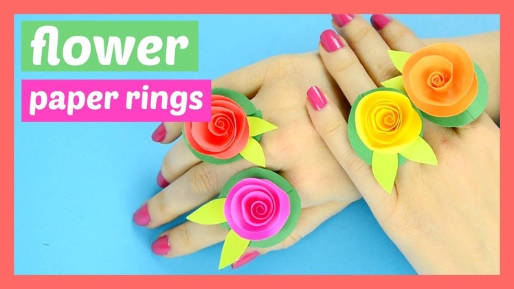DIY Flower Paper Rings Spring Craft for Kids