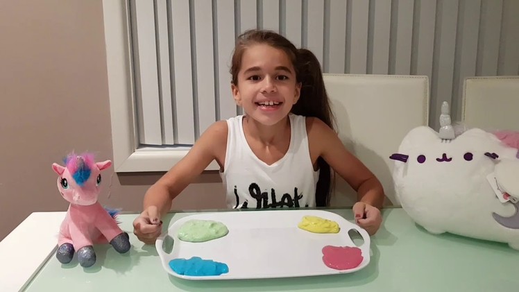 DIY FLUFFY UNICORN SLIME | Its Rubys world