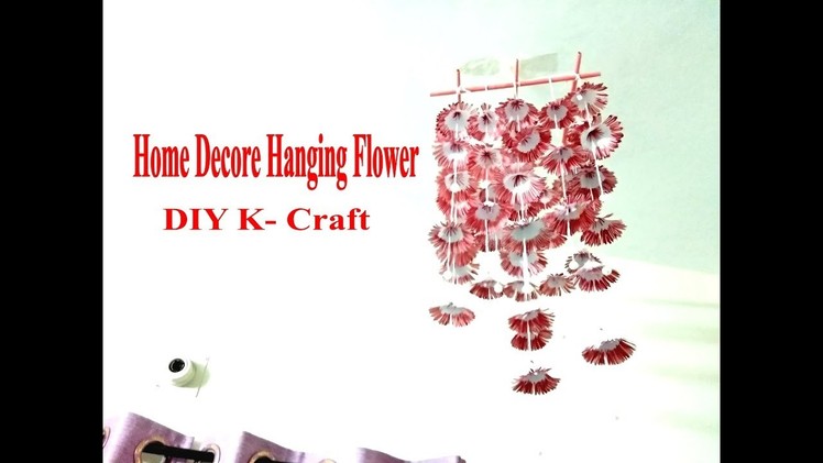 DIY Home Decor Origami Hanging Flowers | DIY K Craft