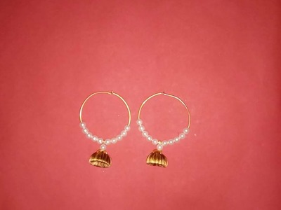 DIY hoop earrings making