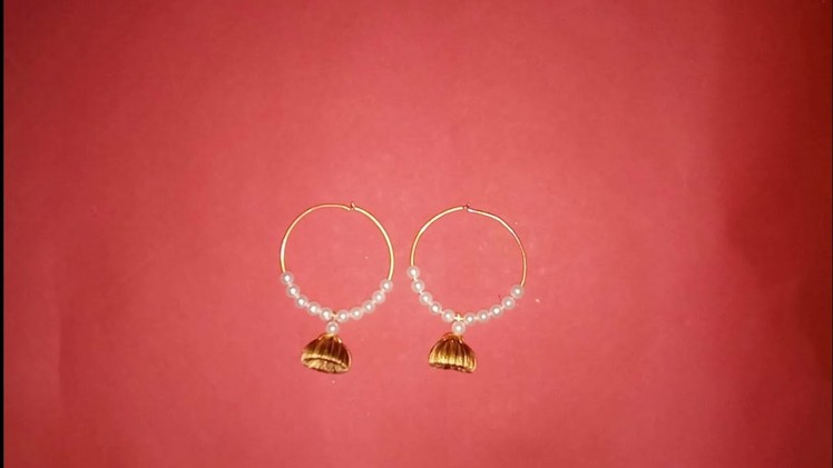 DIY hoop earrings making