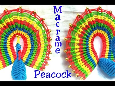 DIY Macrame Peacock. Bird tutorial